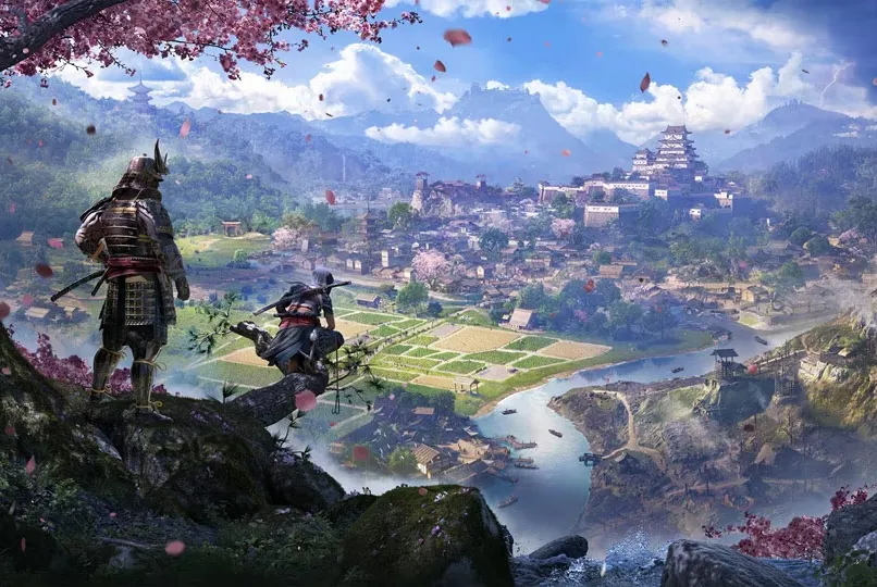 Image depicting Yasuke in samurai armor in AC Shadows